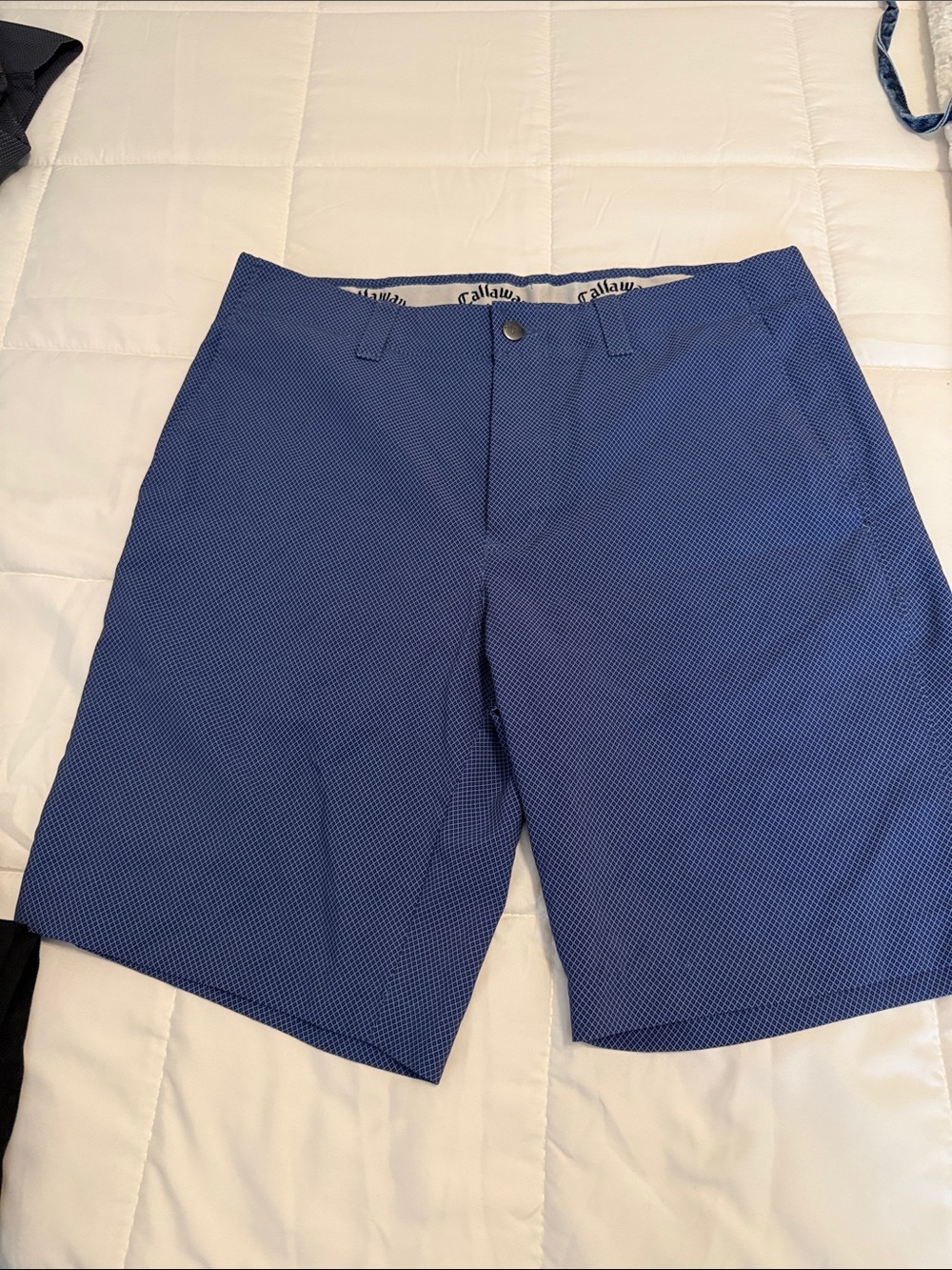 Callaway Men's Navy Micro-Pattern Golf Shorts